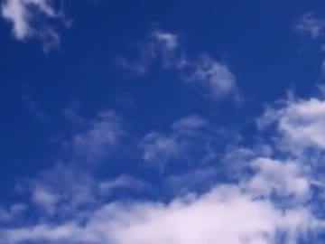 青空、流れる「蜘蛛」