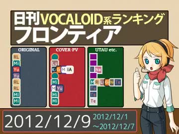 日刊VOCALOID系ランキング フロンティア 2012/12/9