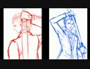 友人と30分でどこまで絵が描けるか勝負してみた part1