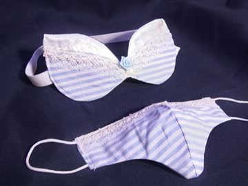 【祝！手芸部カテ一周年】大胸筋矯正サポーター型アイマスク作ってみた