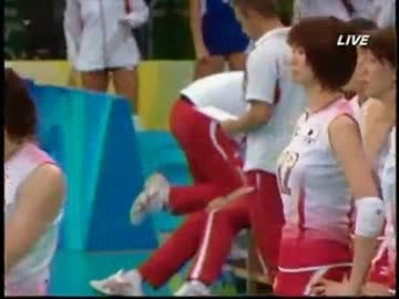 木村沙織　準備運動（2008/8/14）