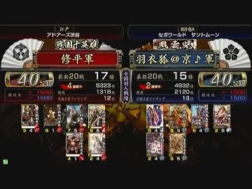 戦国大戦　頂上対決　2012/12/13　修平軍　ＶＳ　羽衣狐＠京♪軍