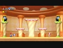 主人公青キノコと下っ端マリオのNewスーパーマリオブラザーズU実況！2-1