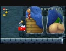 [マシュマロ雲海]New マリオUの難しいコース[タイムアタック]