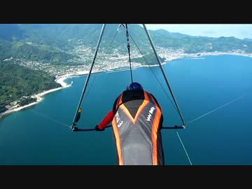 【ハンググライダー】海の上飛んでみた【空撮】