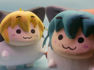 【張り子】　まるくなるミク　つくってみたヨー　【手芸?】