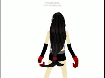 FF7 ティファ　ロックハート　ペーパークラフト用　３d