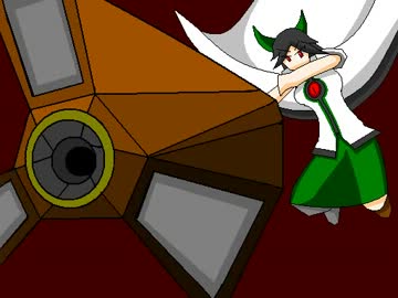 【東方手書き】バトルアニメ動画－霊烏路空戦（前半）