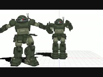 【MMD/MMM】スコープドッグくんのボーン拡張２【泥沼】