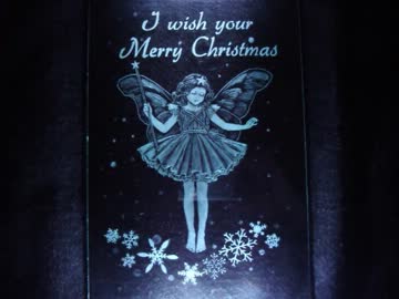 【クリスマス飾りを作るよ】妖精のガラスフレーム【グラスリッツェン】