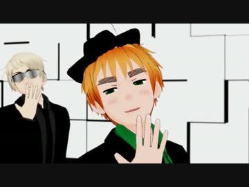 Apヘタリアmmd マフィア風な不憫トリオで Get Up Move ニコニコ動画