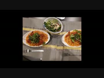 【嫁よ】素人がトマトとアンチョビのパスタを作ってみた【食ってみろ】