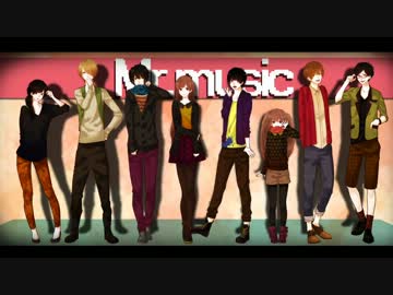 Mr.music 男女８人で歌ってみた【賛空刈玲氏月丸黒】
