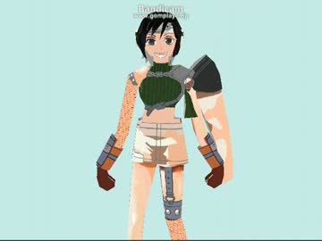 更新３ペーパークラフト　FF7　ユフィ