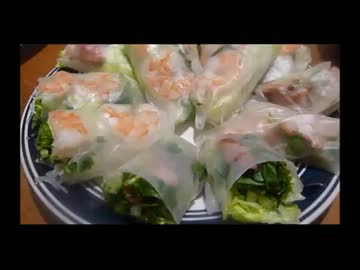 アメリカの食卓 79  サマーロール（+ラーメン）を食す！