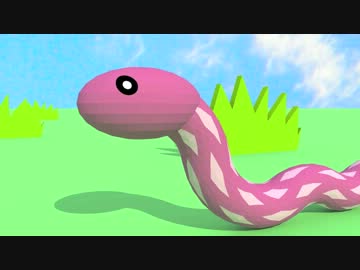 【CG】SketchUpでヘビを描いてみた