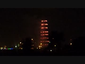 ブルジュ・ハリファの年明け花火