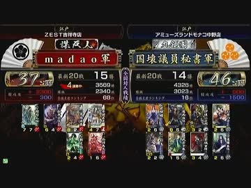 戦国大戦　頂上対決　2013/1/7　madao軍　VS　国壊議員秘書軍