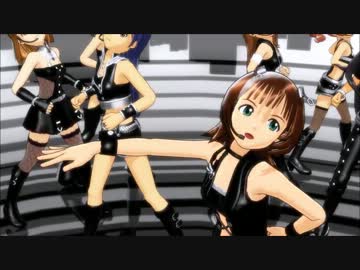 【MMD】　春香たちがレザードクィーン衣裳でOne・Two・Threeを踊ったよ