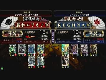 戦国大戦　頂上対決　2013/1/8　藤和エリオ♪軍　ＶＳ　ＲＥＧＨＮＡ軍