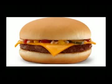 アメリカの食卓 85  マクドナルドのチーズバーガーLLセットを食す！