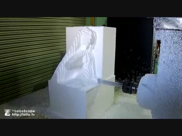 初音ミクの特大オリジナルフィギュアを機械で作ってみた　其の一