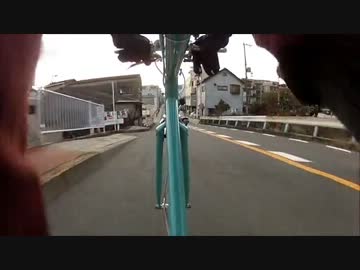 【自転車】シングルギア自転車で下町を走ってみた【車載】