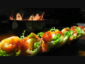 『海老チリの生春巻き』