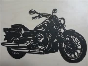 切り絵でバイクを作ってみた！