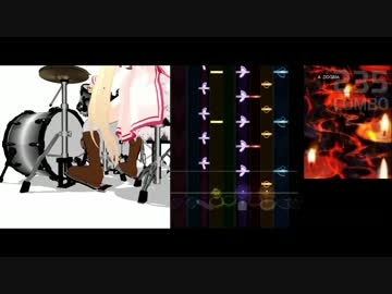 MMDでドラムやってみた（足だけ）