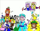 東方妖々夢を音楽に合わせて描いてしまった