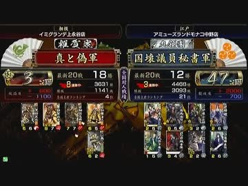 戦国大戦　頂上対決　2013/1/14　真と偽軍　ＶＳ　国壊議員秘書軍