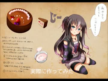 女神さまをイメージしたケーキを実際に作ってみた