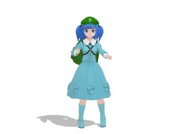 【MMD】河城にとり【動作テスト】