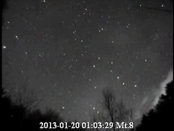 2013年1月20日　02:42時ごろの大火球