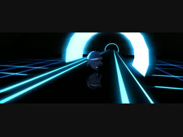 【MMD】TRONぽいSF風ネオンステージと発光テスト【クマ】