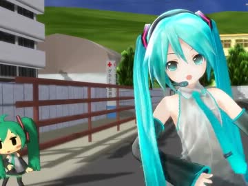 【MMD】あぴミクとプチョミクでえれくとりっく・えんじぇぅ