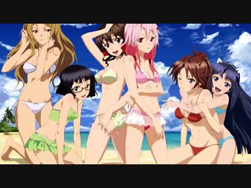 壮大な青い世界にいる少女たちを描いてみようと試みた