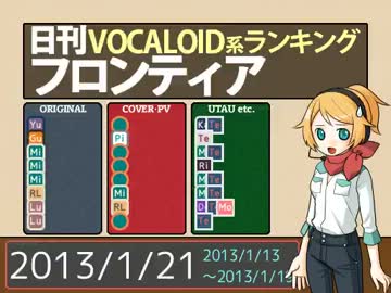 日刊VOCALOID系ランキング フロンティア 2013/1/21