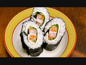 超Lチキ創作レシピ『Lチキのり巻き』