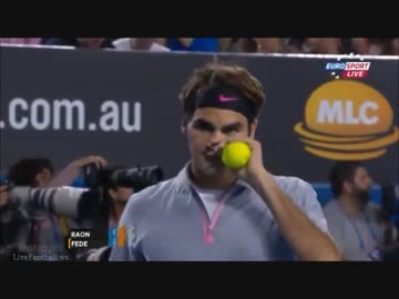 全豪テニス4回戦 ロジャー・フェデラーvsミロシュ・ラオニッチ(2013.1.21)