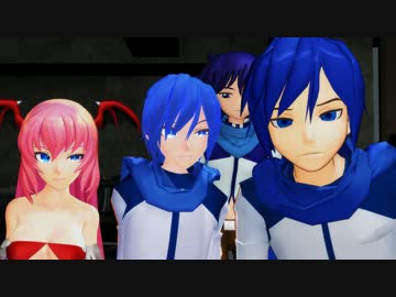 【MMD】Tda式改変KAITOとその元モデル達で「EVERYBODY」