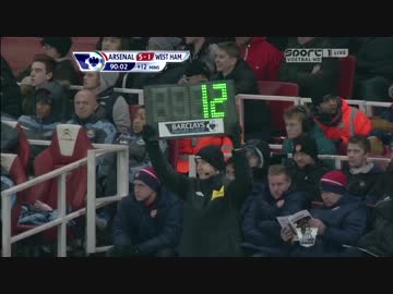 【EPL12-13】アーセナルvsウェスト・ハム ハイライト