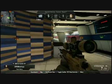 【CoD:BO2】SR2on2 4回戦six on screen vs たいらんぶる 3MAP目