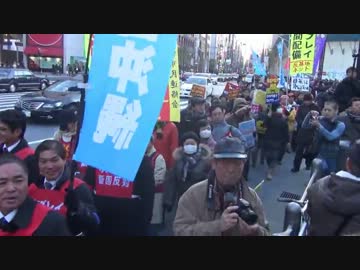 【そよ風】オスプレイ配備反対パレードにカウンター街宣in銀座4【1/27】