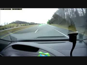 【車載動画】 一気に５台のスピード違反のBMWを取り締まる警察官