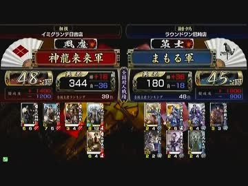 戦国大戦　頂上対決　2013/1/29　神龍来来軍　ＶＳ　まもる軍