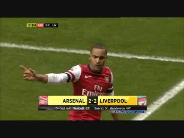 【EPL12-13】アーセナルvsリヴァプール ハイライト