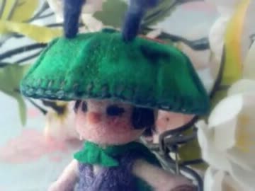 【羊毛フェルト】濡神様と2寸のイッスン作って撮ってみた【大神】