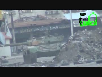 戦車にロックオンされる瞬間